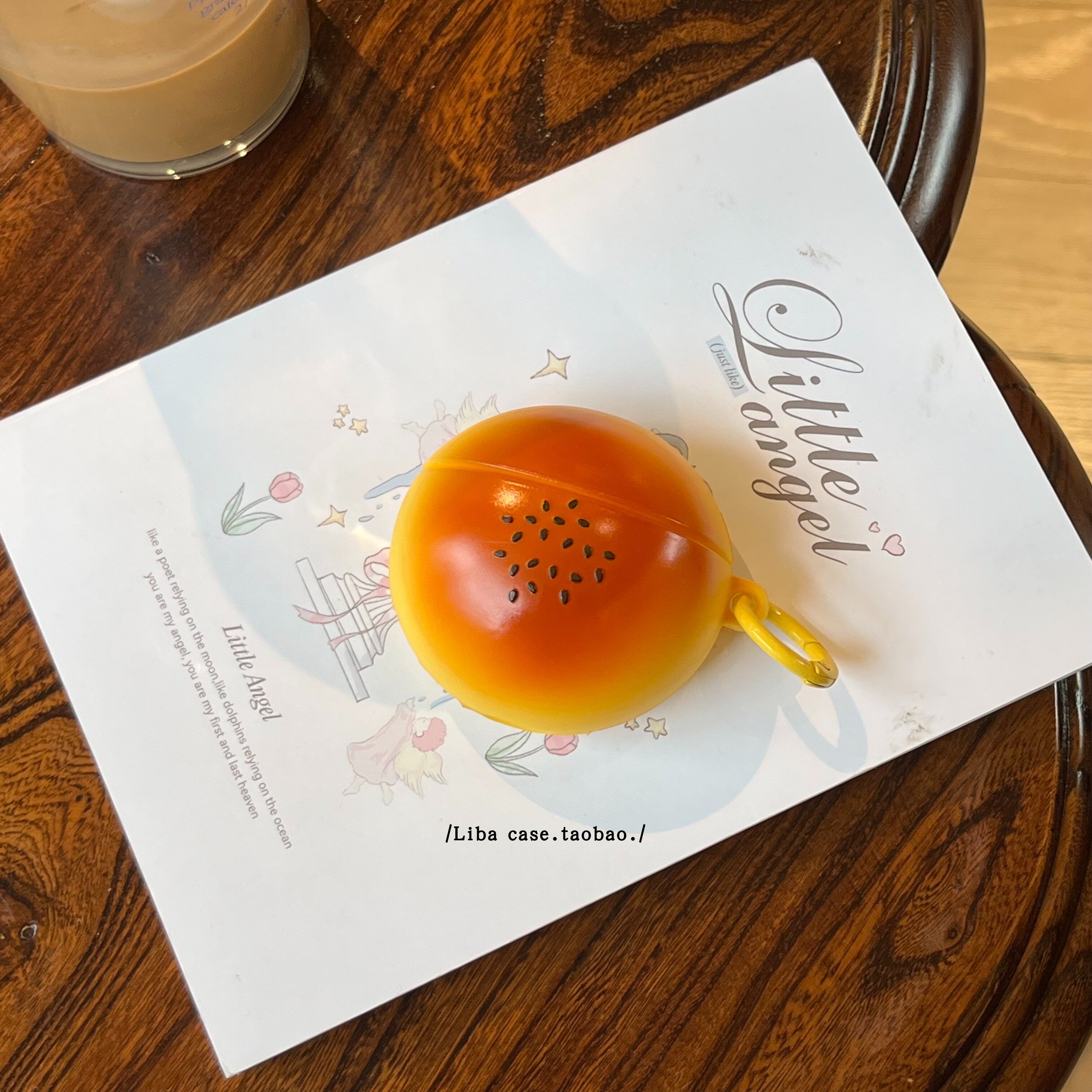 ins创意芝麻面包适用苹果耳机保护套airpods4无线蓝牙耳机