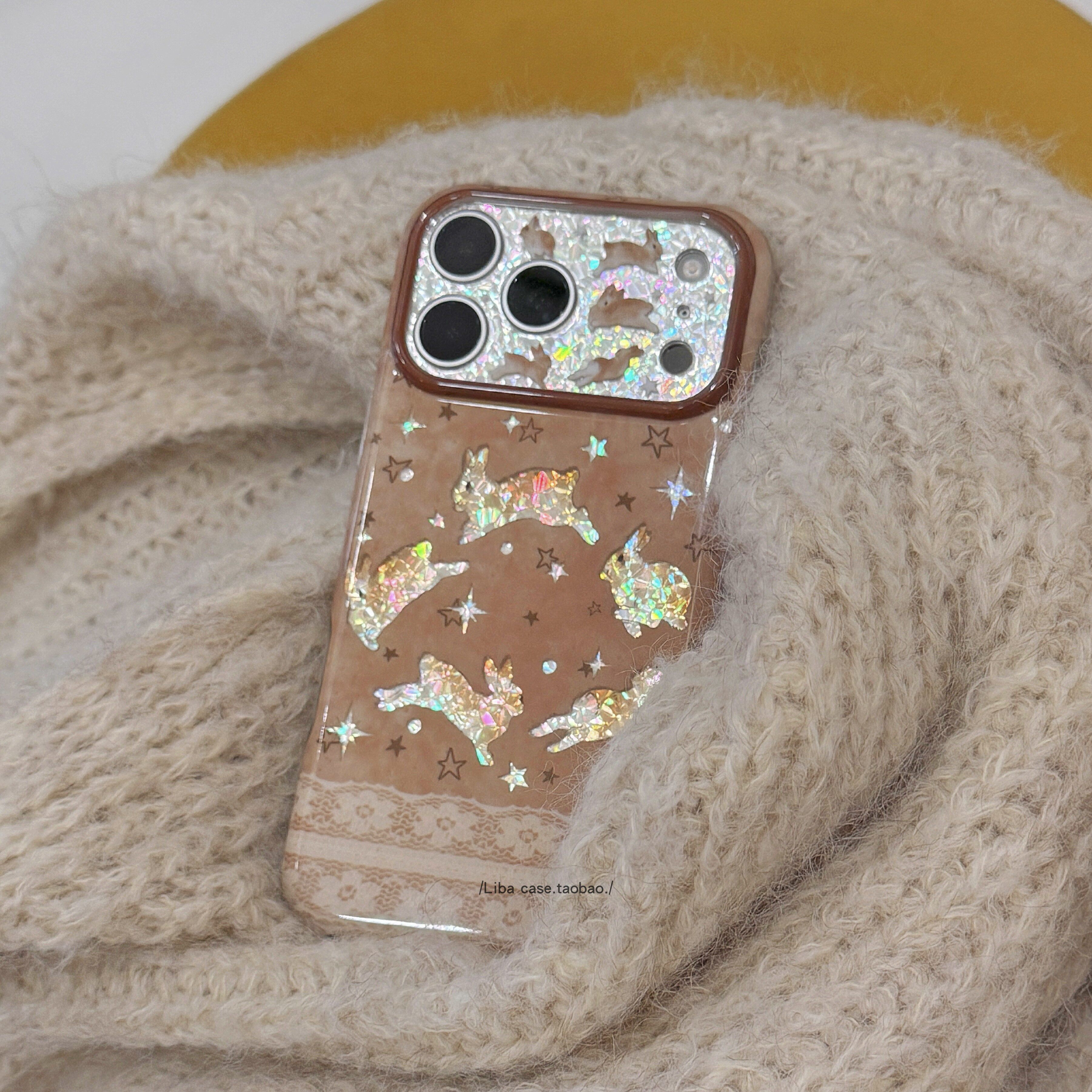古早梅花鹿转圈小兔适用苹果18ProMax手机壳iphone17新款18卡通16可爱15少女款17promax硅胶防摔18pro保护套