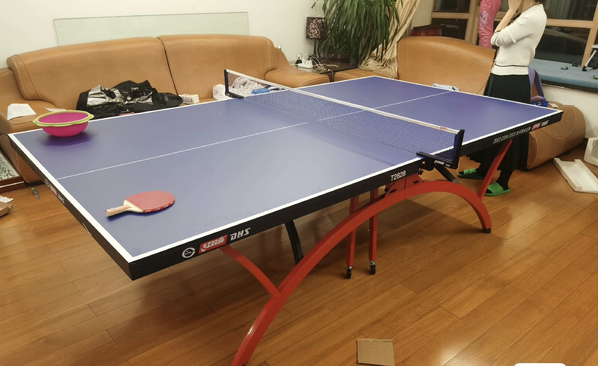 国际标准乒乓球台乒乓球桌小彩虹T2828比赛专用专业