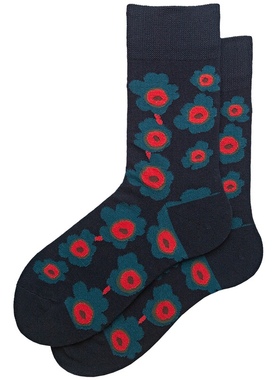 34007HELLO MONDAY袜子女ins潮中筒袜男街头复古原宿日系潮袜花袜