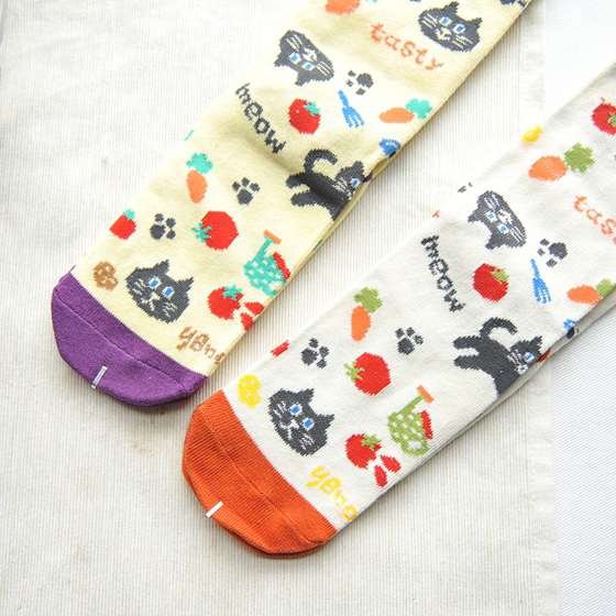 猫咪可爱系秋冬新品女袜5双包邮