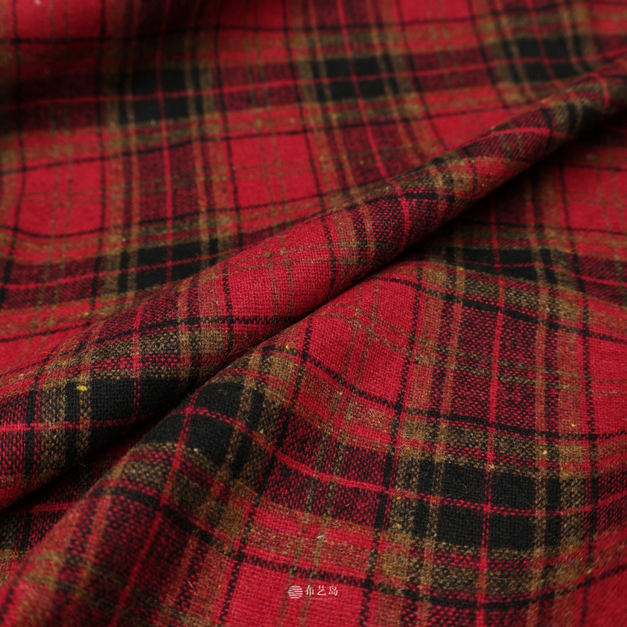 圣诞新年红色 薄款格子羊毛毛呢布料外套西装裤子裙服装diy面料B,居家布艺,海绵垫/布料/面料/手工diy,淘宝优惠券,粉丝福利购,淘宝优惠卷