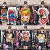 TANG糖豆短袖 T恤系列欧货潮牌新款 重工时尚 卡通减龄宽松大版 女