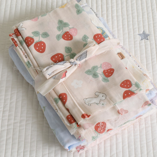 清仓婴儿a类双层纱布头按斤称