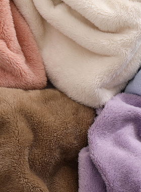 宝宝婴儿A类柔软双面法兰法莱珊瑚绒布头面料保暖服装秋冬手工diy