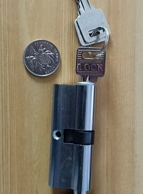 单开插芯锁铝合金锁芯 7.0cm 小号 货号：304010