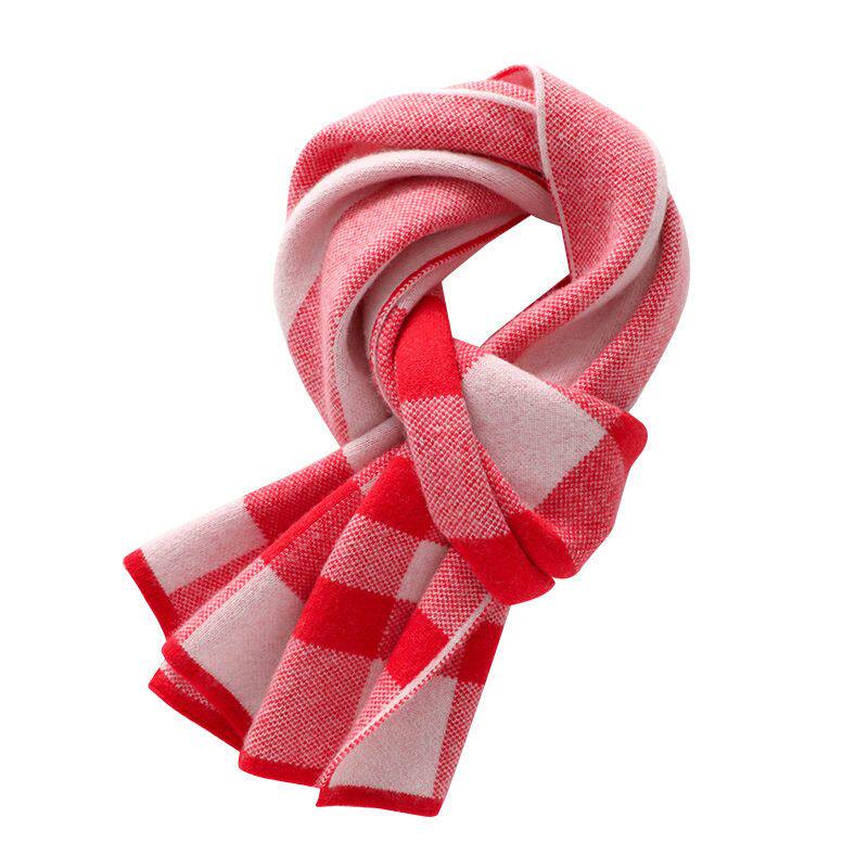 山羊绒衫轻奢秋冬男女通用时尚加厚加大针织围巾保暖小围脖披肩