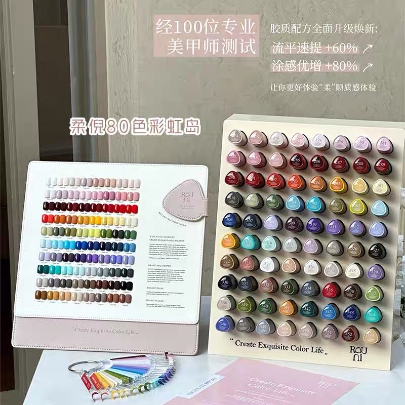 Translucent gel polish set: 168, 80, and 40 color kits - Product image 3