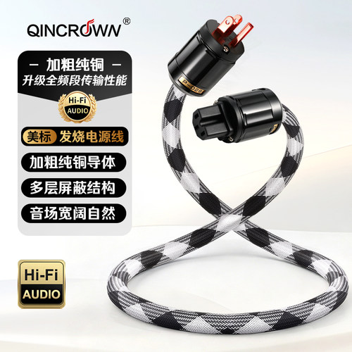 纯铜发烧级功放音响电源线