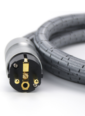 美国K佬奇力KRELL-156度美标纯铜发烧CD胆机电源线HiFi音响连接线