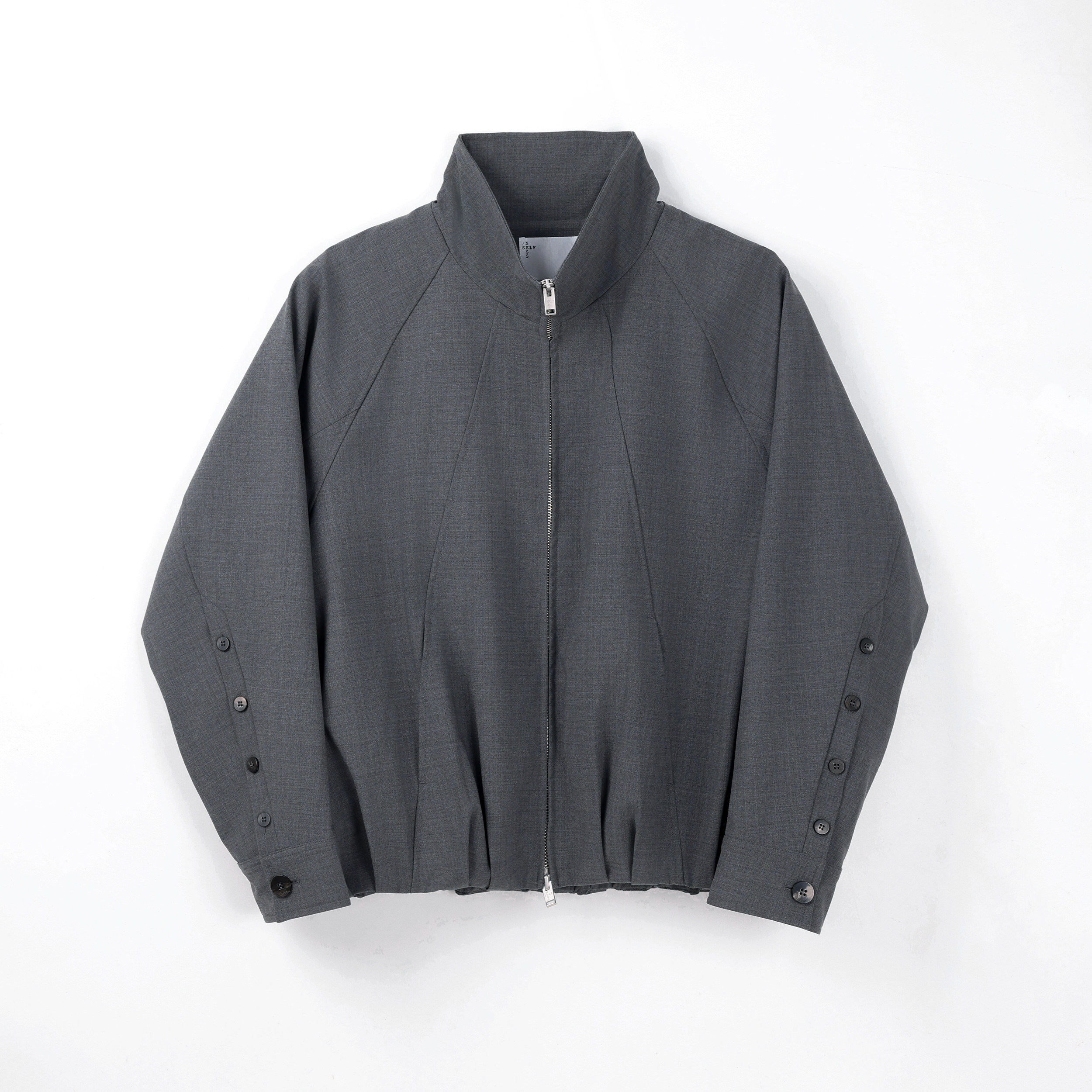 SELFNESS｜初剪羊毛铜氨丝双头拉链男士春款立领翻领夹克外套2色