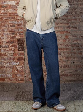 SELFNESS ENZYME WASH KAIHARA日产冈山面料复古靛蓝牛仔裤长裤男