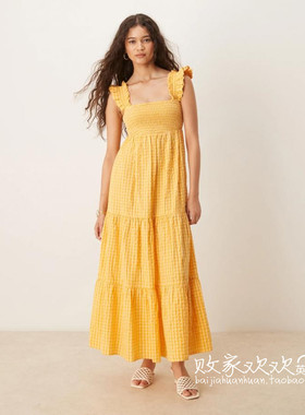 英国代购正品07.02 2025潮流导向 女装新款 设计长款百搭连衣裙