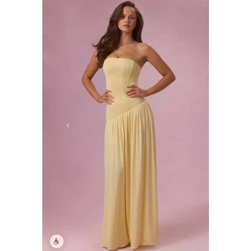 英国代购正品04.02 名品ohpolly 女装新款 束胸不规则设计连衣裙