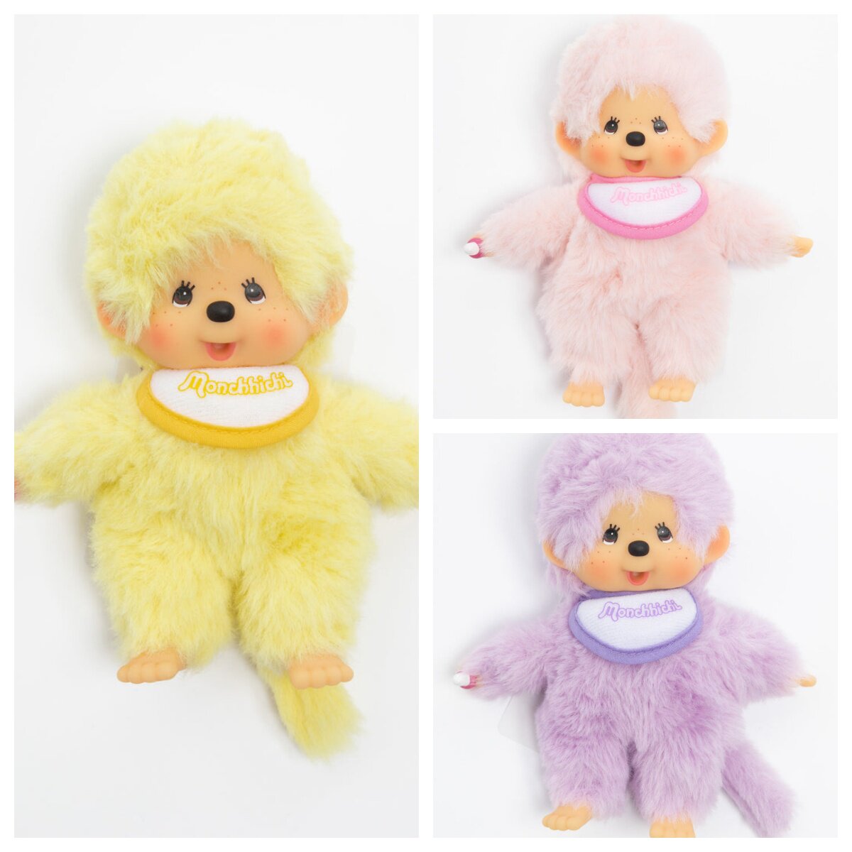 英国代购正品04.05 Monchhichi Beanie Plushie 围兜蒙奇奇 玩偶