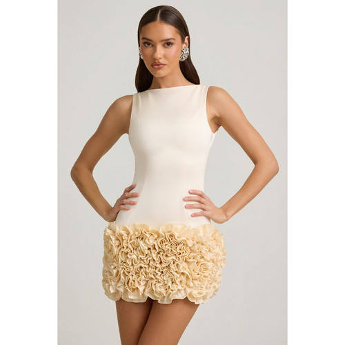 英国代购正品09.09 名品ohpolly 女装新款 泡泡花朵迷人连衣裙