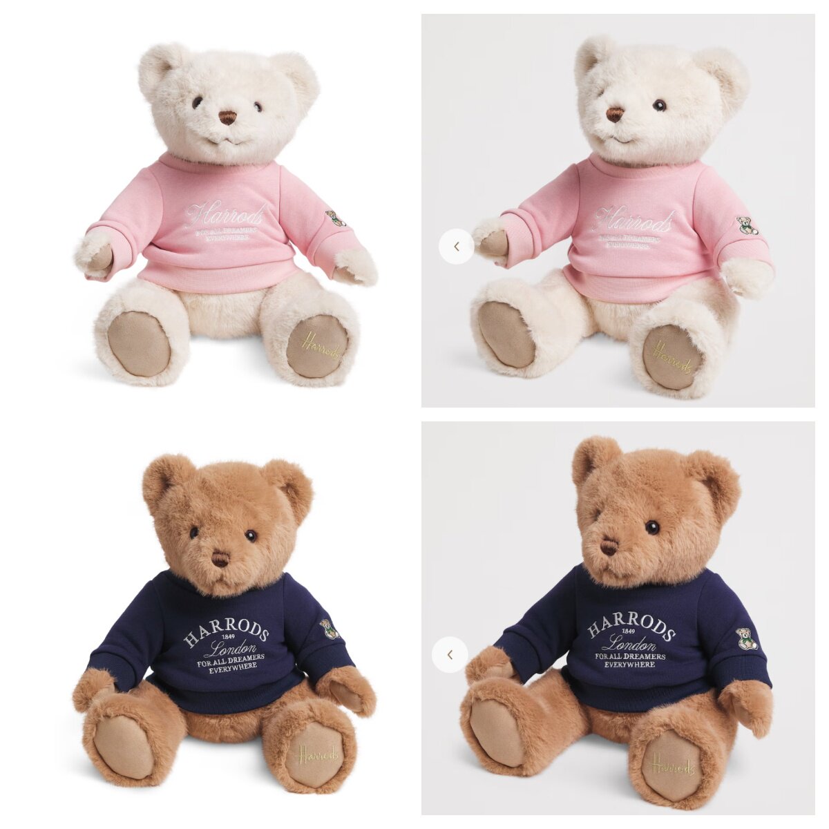 英国代购正品03.09 Harrods Jersey Bear 穿衣服的熊熊 毛绒玩偶