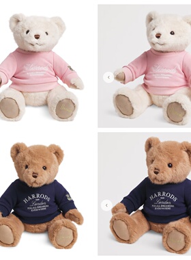 英国代购正品03.09 Harrods Jersey Bear 穿衣服的熊熊 毛绒玩偶
