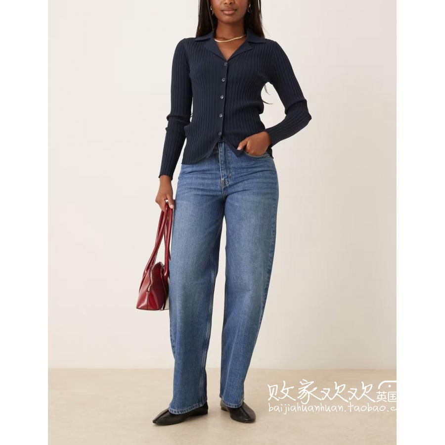 英国代购正品10.08 2025潮流导向 女装新款 时尚直筒舒适牛仔裤