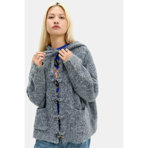 英国代购正品08.22 名品UO 女装新款 时尚连帽针织舒适百搭开衫