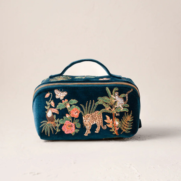 英国代购正品11.30 Jungle Jaguar Mini Pouch 刺绣豹子 化妆包,运动包/户外包/配件,挎包/拎包/休闲包,淘宝优惠券,粉丝福利购,淘宝优惠卷