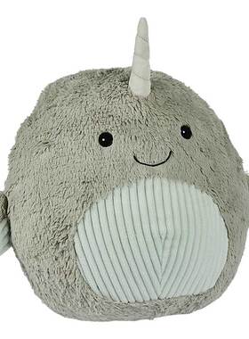 英国代购正品12.31 Warmies Cushies Narwhal 库希斯独角鲸 玩偶