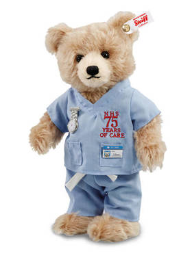 英国代购正品06.05 NHS 75 Years of Care by Steiff护理工泰迪熊