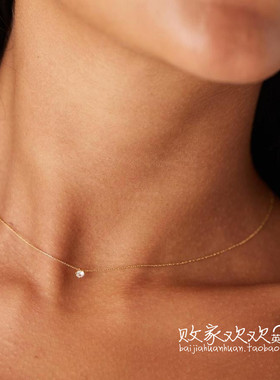 英国代购正品09.01 2025潮流导向 饰品新款 闪钻迷你设计项链