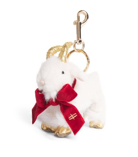 英国代购正品08.21 Harrods Goat Plush Keyring羊羔毛钥匙扣