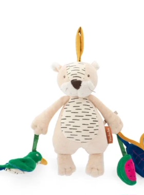 英国代购正品03.22 Moulin Roty Hanging 悬挂活动老虎 安抚玩偶