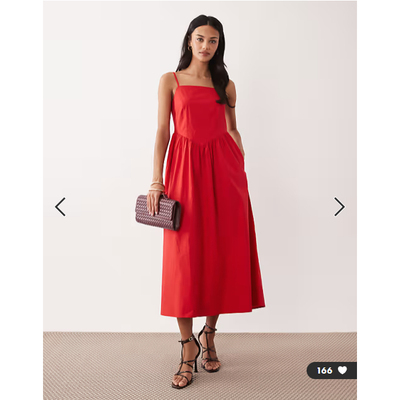 女装新款吊带长款设计连衣裙