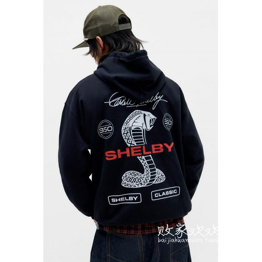 英国代购正品12.06 名品UO 男装新款 潮牌蛇形图案深色卫衣