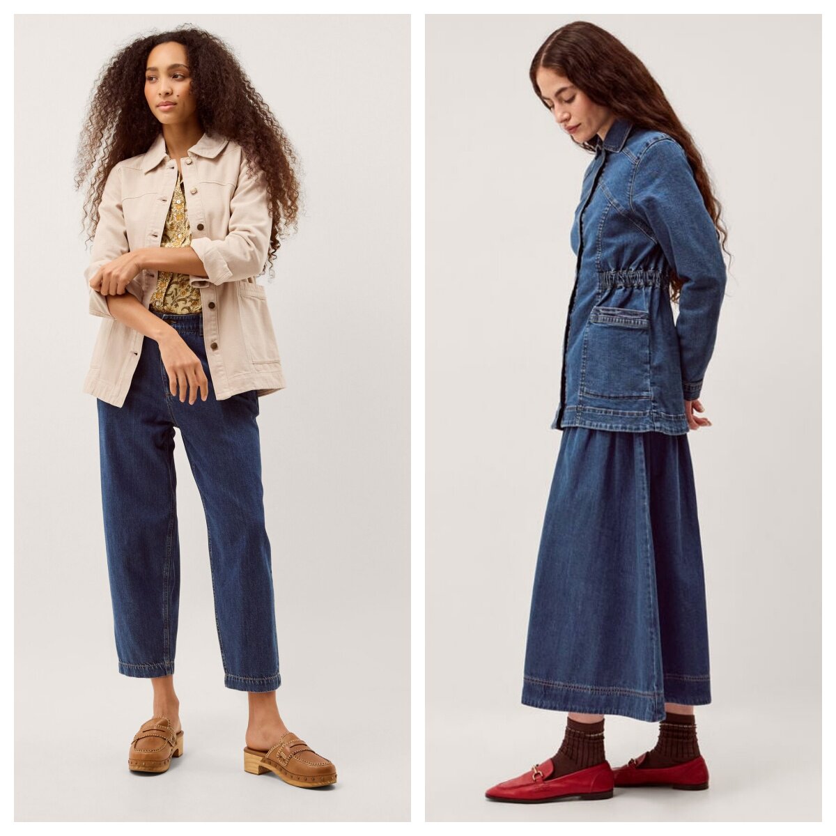 英国代购正品03.22 名品monsoon女装新款 时尚翻领收腰牛仔款外套