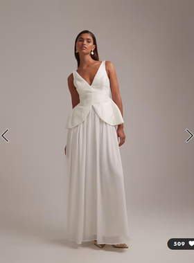 英国代购正品01.22 2026潮流导向 女装新款 设计浅色礼服连衣裙