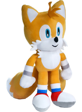 英国代购正品12.22 SEGA Tails the Fox 世嘉尾随狐狸 毛绒玩偶