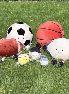 国内现货秒！12.04 jellycat Amuseable Tennis Bag 网球钥匙扣