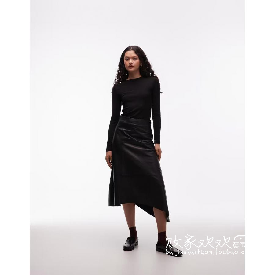 英国代购正品12.04 2025潮流导向 女装新款 不规则中长款半身裙