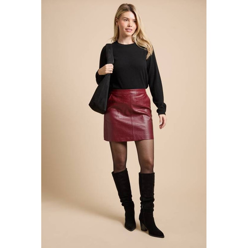 英国代购正品08.24 名品KM 女装新款 时尚迷笛设计百搭半身裙