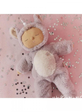英国代购正品06.20 Olli Ella Cozy Dinkum Doll娃娃独角兽甜豌豆