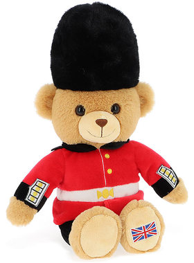 英国代购正品03.06 Keel Toys Keeleco London 伦敦卫兵熊 玩偶