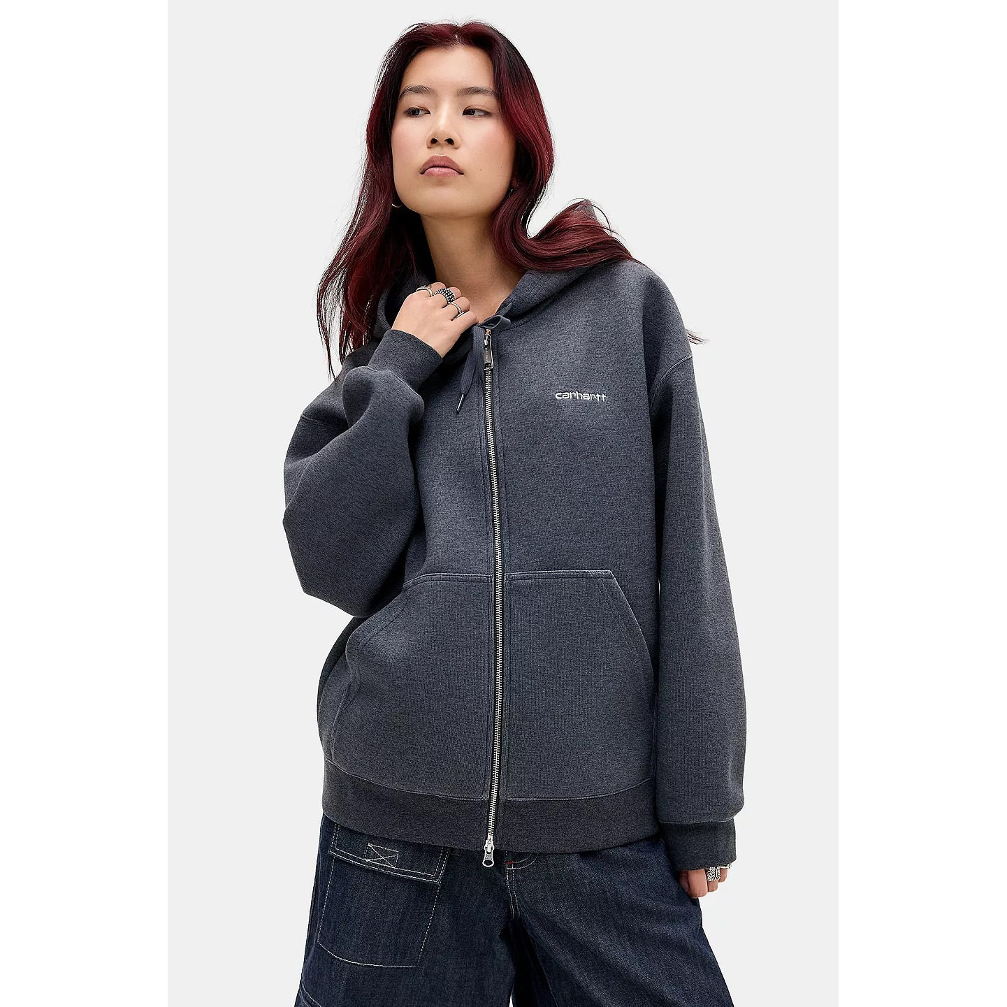 英国代购正品05.16 名品UO 女装新款 连帽拉链舒适百搭开衫卫衣