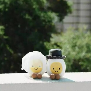 国内现货秒！04.15 jellycat Boiled Egg 结婚系列新郎礼帽蛋蛋
