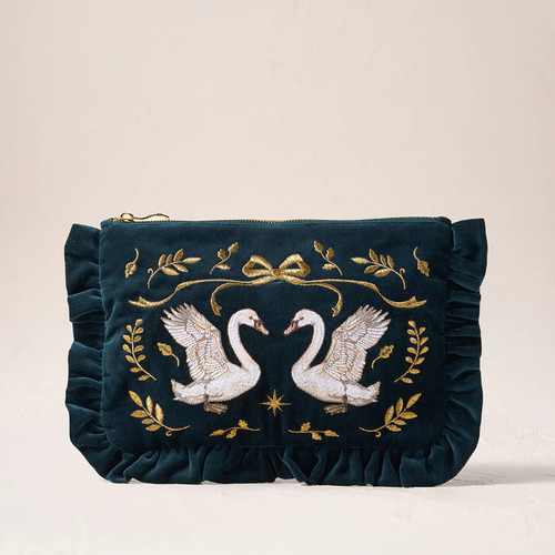 MajesticSwansFrillPouch