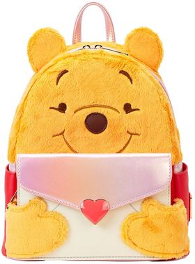 英国代购正品12.25 Disney Loungefly Winnie 小熊维尼情书背包
