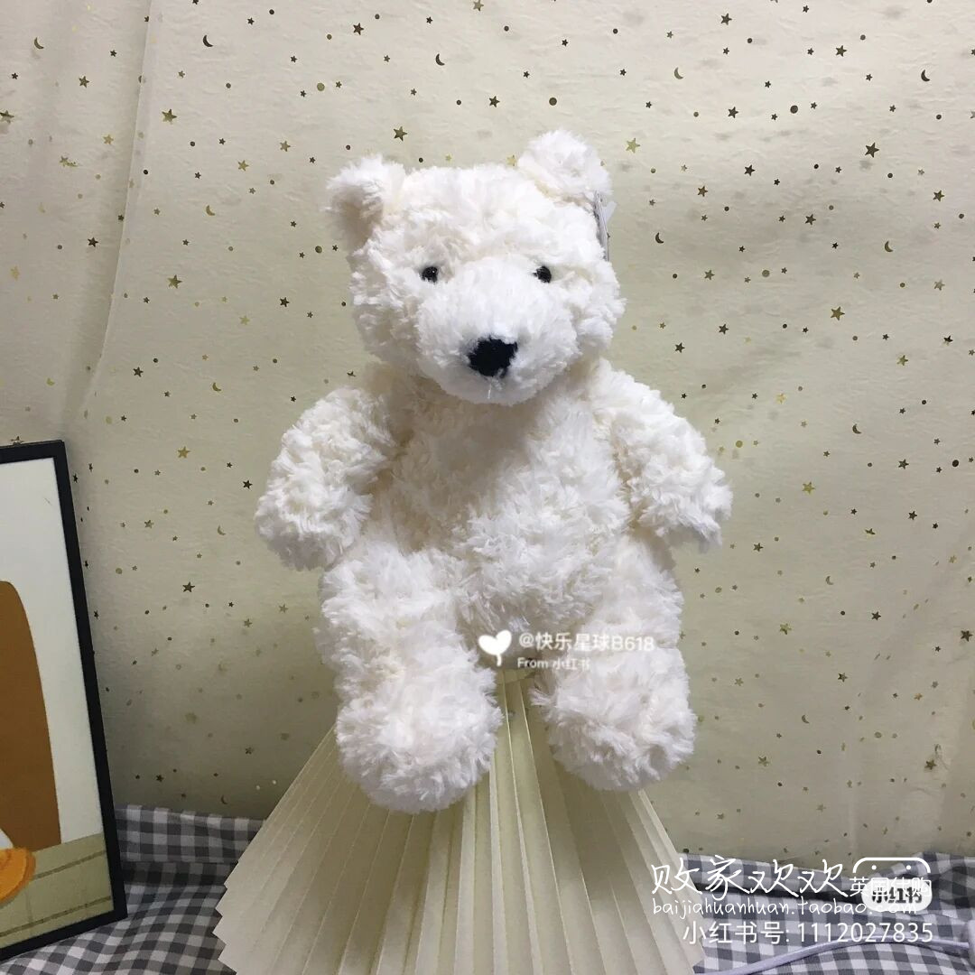 英国代购正品 08.04 jellycat Edmund Cream Bear 埃德蒙熊玩偶