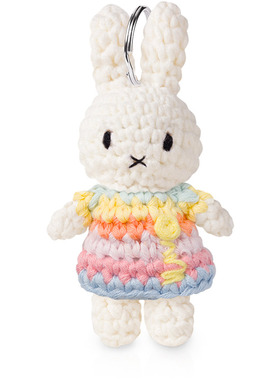 英国代购正品02.22 Miffy and her Turner 彩虹裙子米菲兔 钥匙扣