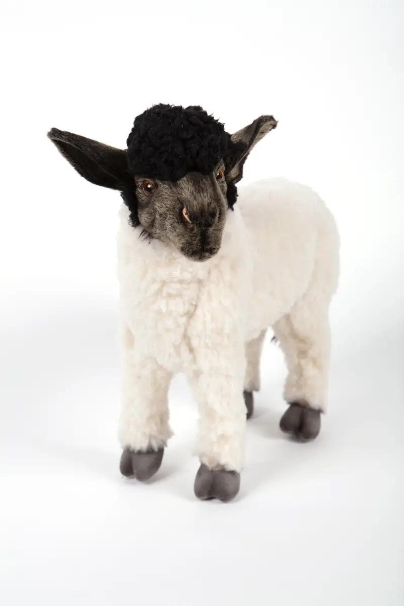 英国代购正品03.30 Hansa 7822 Suffolk Sheep 萨福克羊毛绒玩偶
