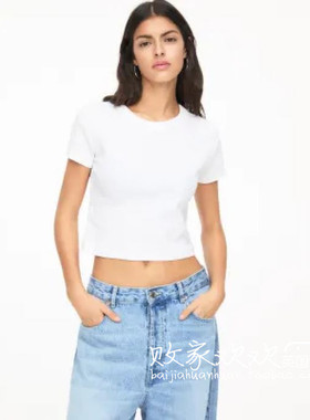 英国代购正品07.07 2025潮流导向 女装新款 休闲浅色短袖舒适T恤