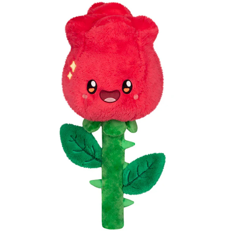 英国代购正品04.11 Squishables Red Rose 趣味的红玫瑰 毛绒玩偶