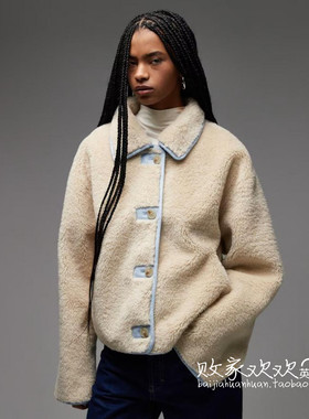 英国代购正品10.09 2025潮流导向 女装新款 翻领抓绒保暖舒适夹克